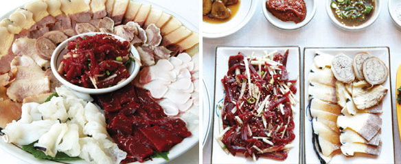 長生浦の鯨肉、鯨定食