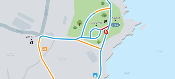 간절곶 무장애 관광지도