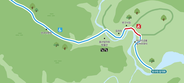 대곡리 반구천 암각화 무장애 관광지도