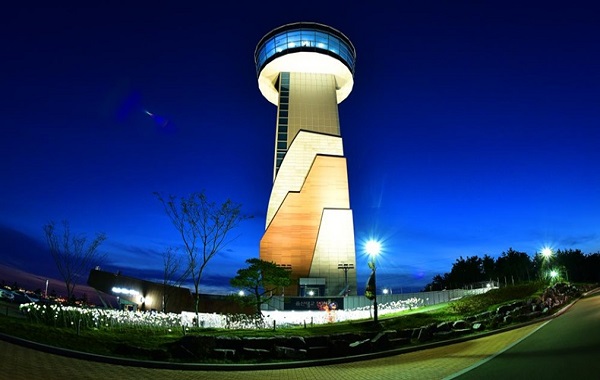 울산대교 전망대 - 전망대 야경